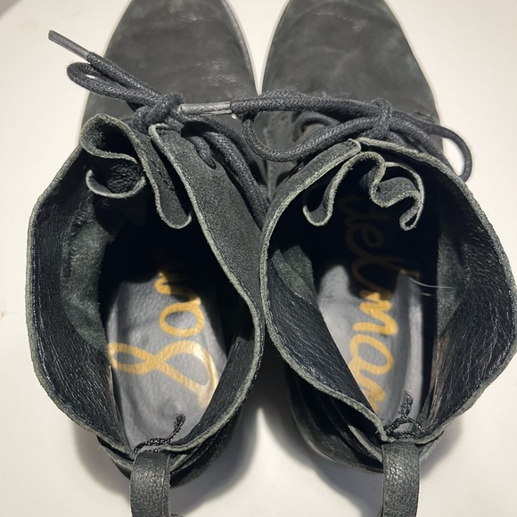 Sam Edelman Mare Black Leather Booties 6M - Picture 9 of 14